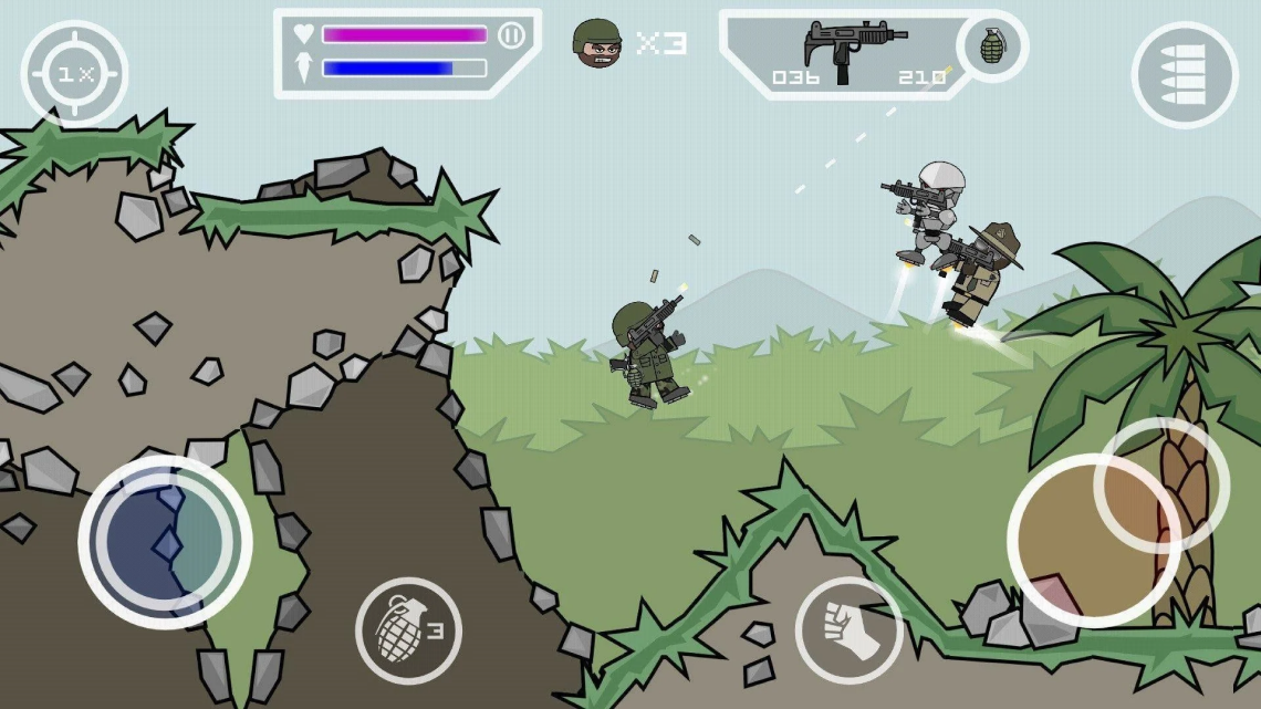 Mini Militia 2D game