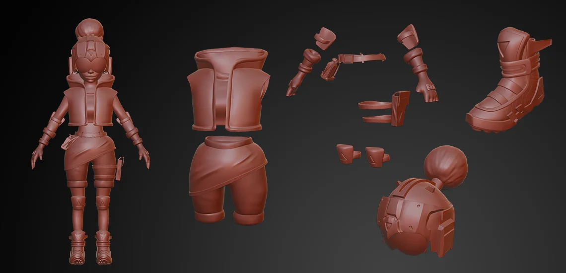 Sculpting - 3D game character design