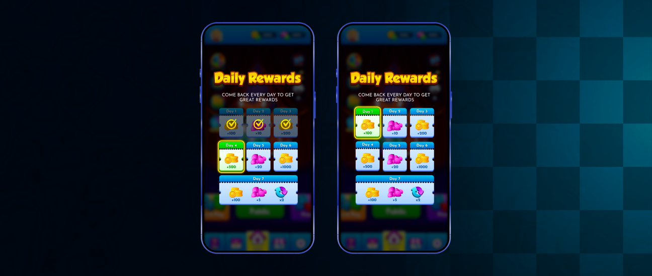 Dots and Boxes Daily Rewards