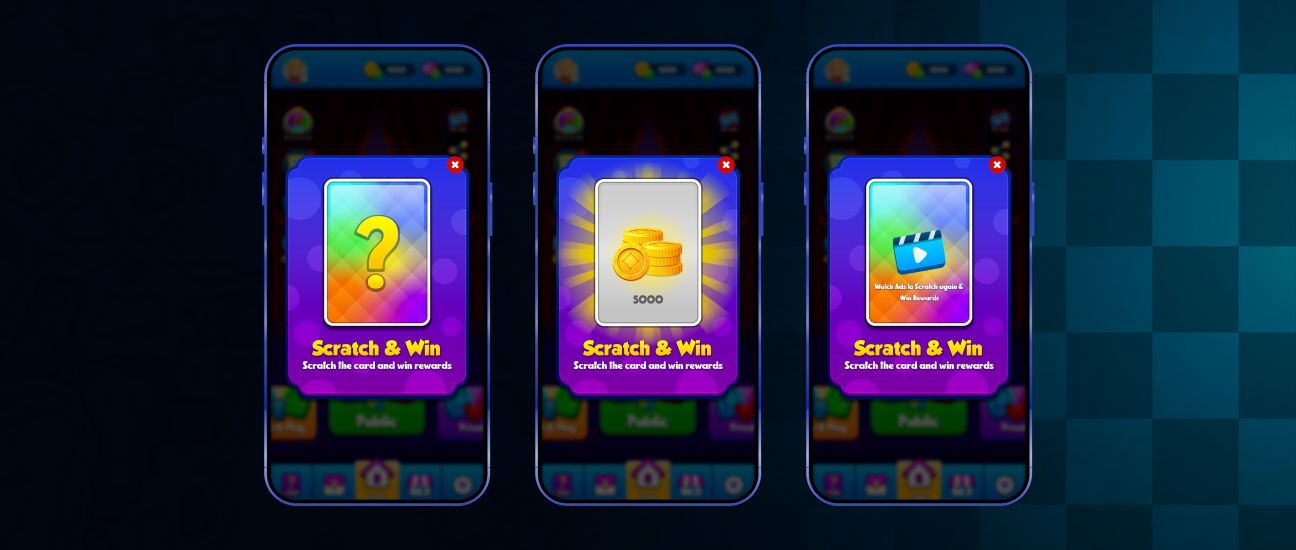 Dots and Boxes Scratch Card