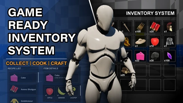Game Ready Inventory, Crafting & Cooking System