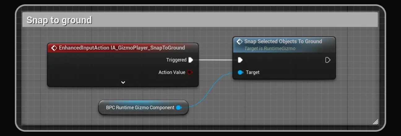 snap selected objects to ground