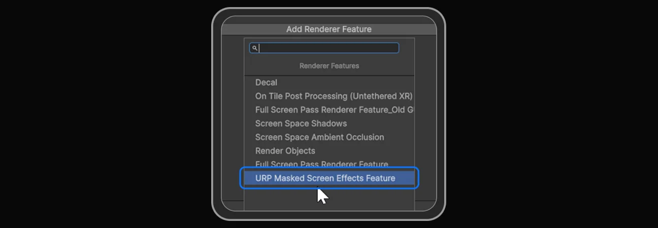 add renderer feature