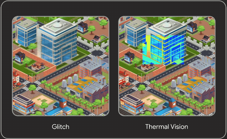 technical schematic look